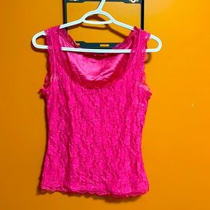 Lacey pink tank